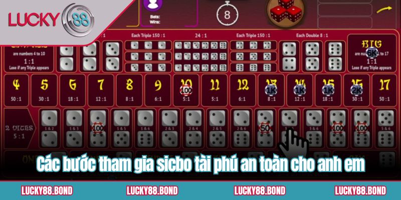 Các bước tham gia sicbo tài phú an toàn cho anh em